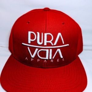 Red adjustable hat